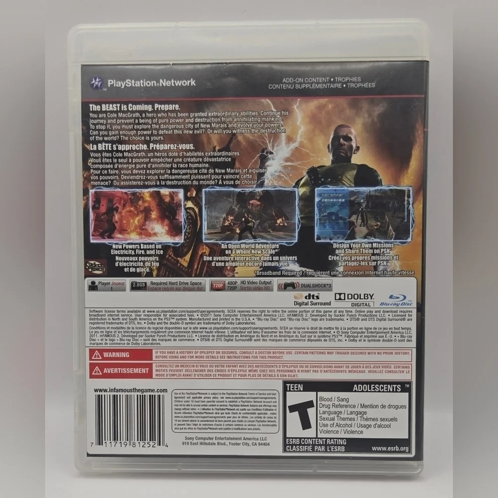 inFAMOUS 1 & inFAMOUS 2 PS3 Game Bundle Tested Complete - Picture 12 of 16